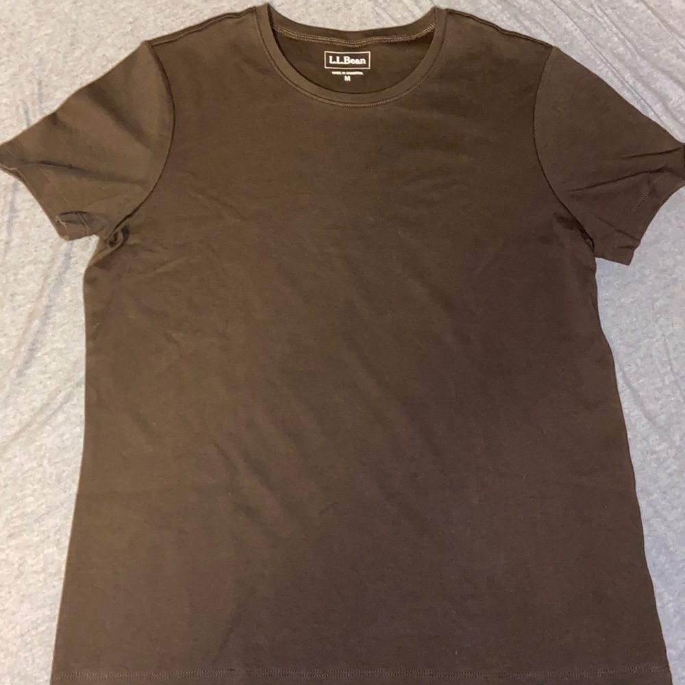 Woman’s L.L. Bean brown 100% cotton t-shirt